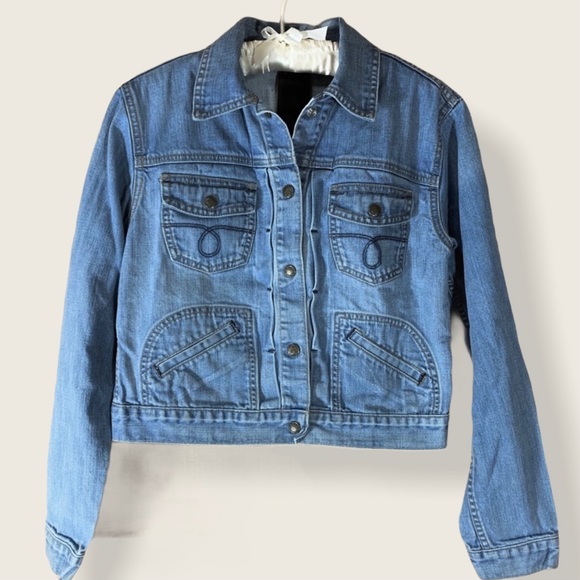 Lucky Brand Jackets & Blazers - Lucky Brand Light Blue Snap Front Jean Jacket Size Large